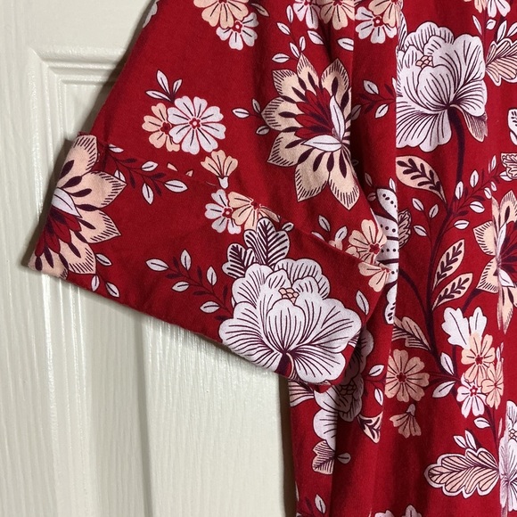 Liz Claiborne Red Boxy Blouse - Picture 5 of 7